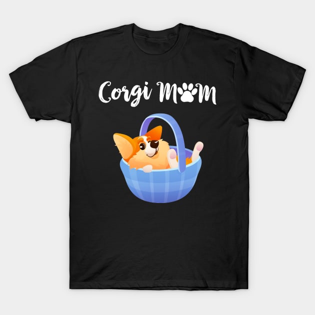 Corgi Mom (272) T-Shirt by Drakes